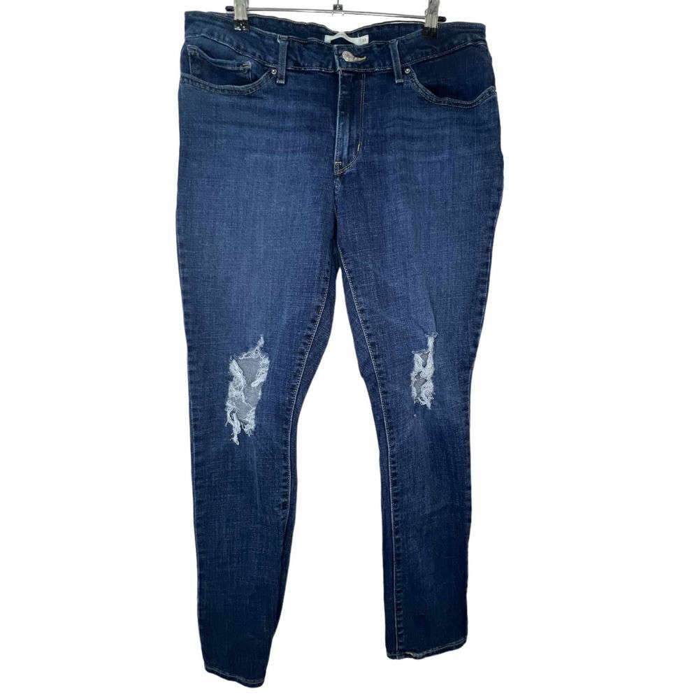 Levi Skinny Destroyed Denim Jeans